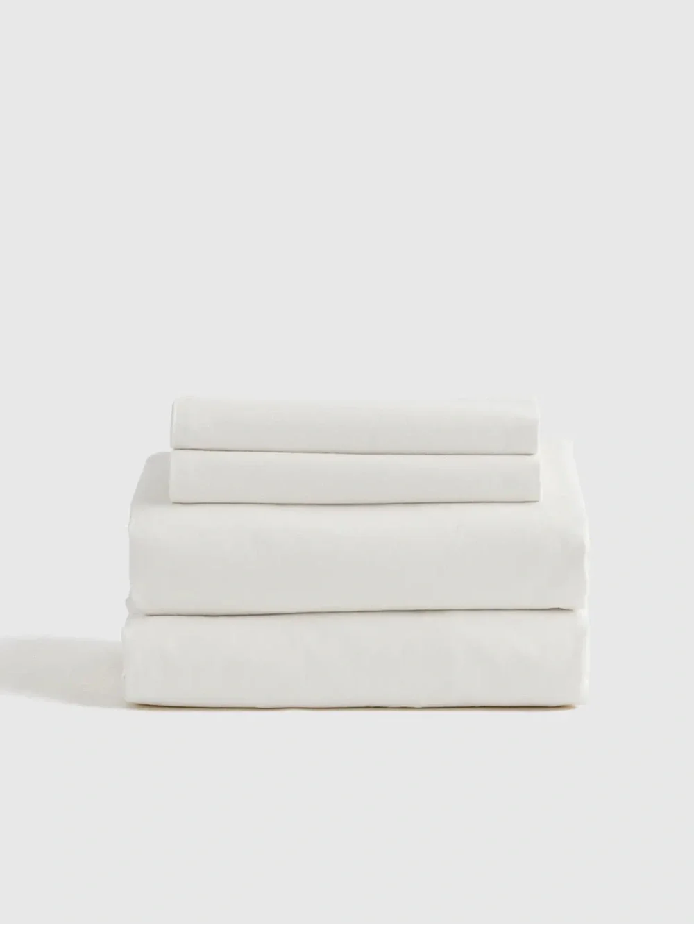 Like New Quince Organic Brushed Cotton Sheet Set - White, King